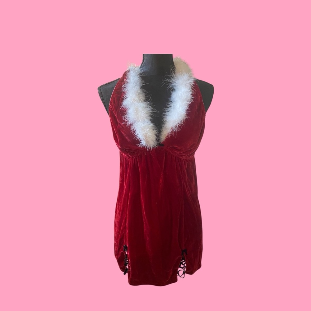 Mrs. Claus Christmas Lingerie Babydoll Size Large